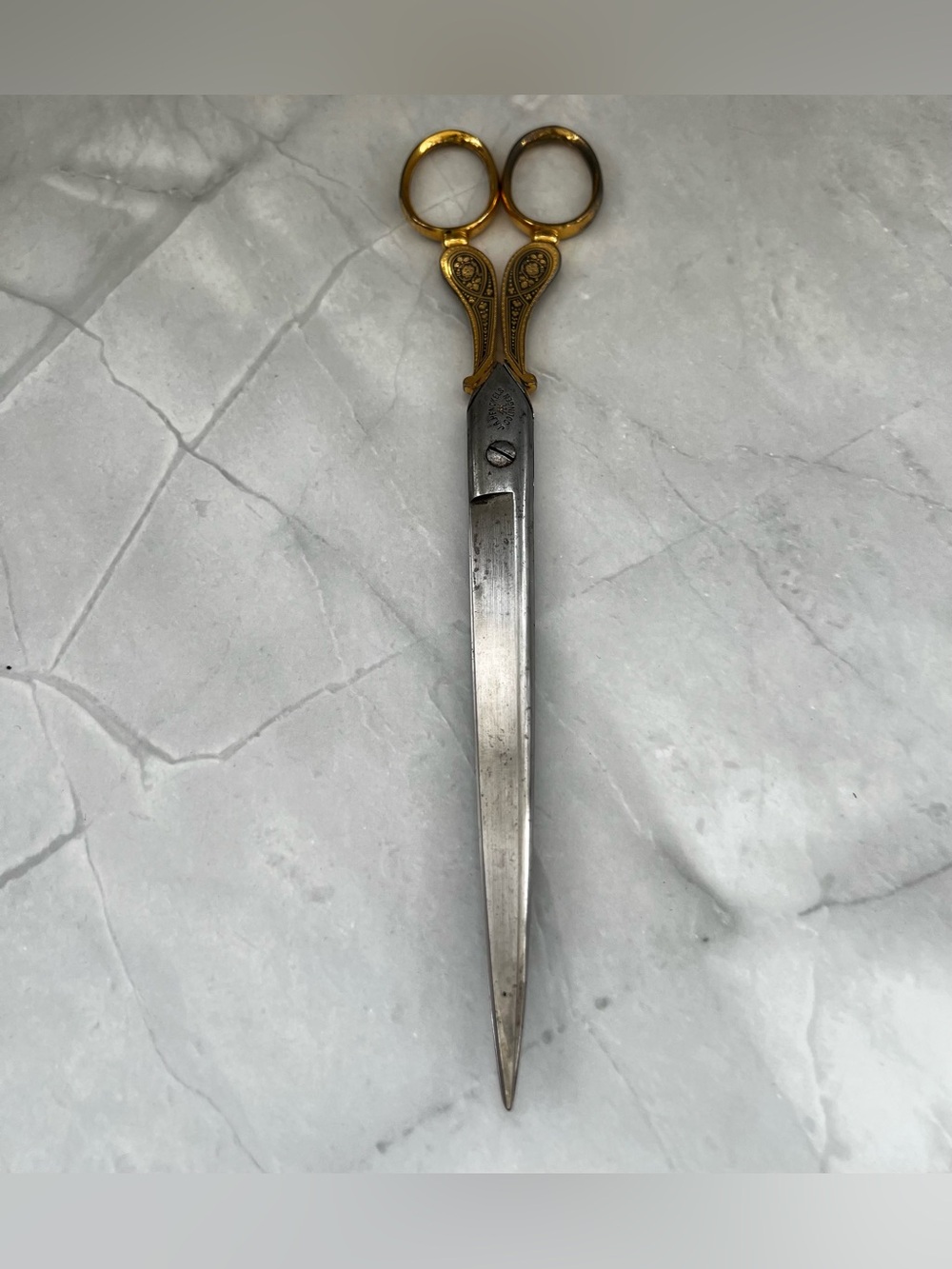 Antique J.A. Henckels scissors Solingen Germany Sewing Scissors 9” Long